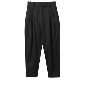 Cos Pleated Trousers - black